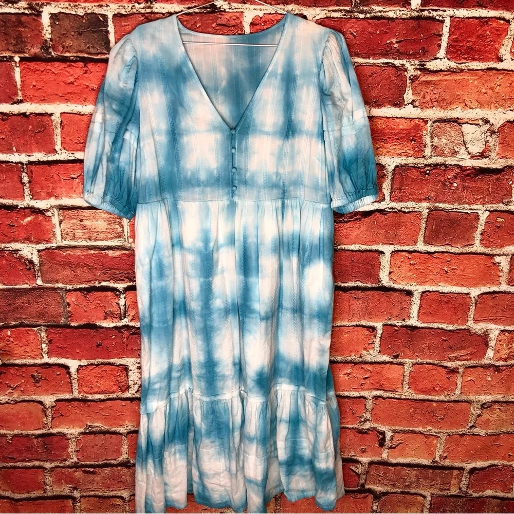 Shibori hand dyed maxi dress